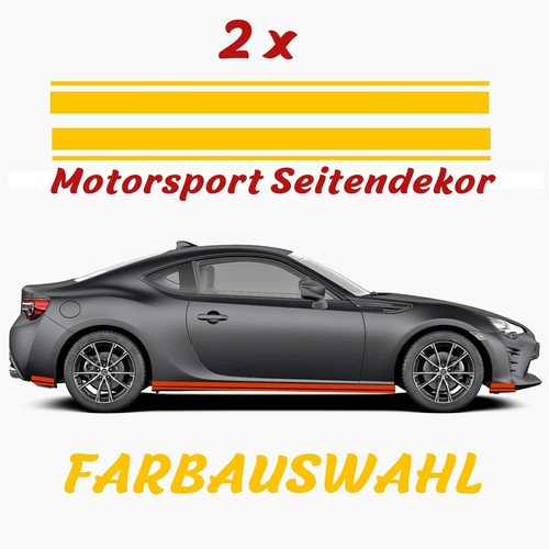 Seitenstreifen aufkleber 2er - seitenstreifen,